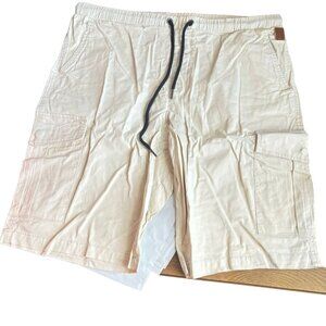 NEW JMIERR Men's Size 40 Khaki Stretch Cotton Shorts – 10" Inseam, Lightweight
